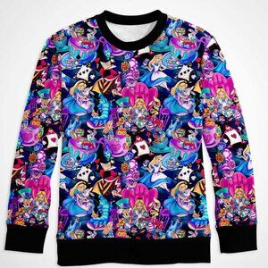NWT Little Snuggles Alice in Wonderland Bamboo Crewneck - size 4T